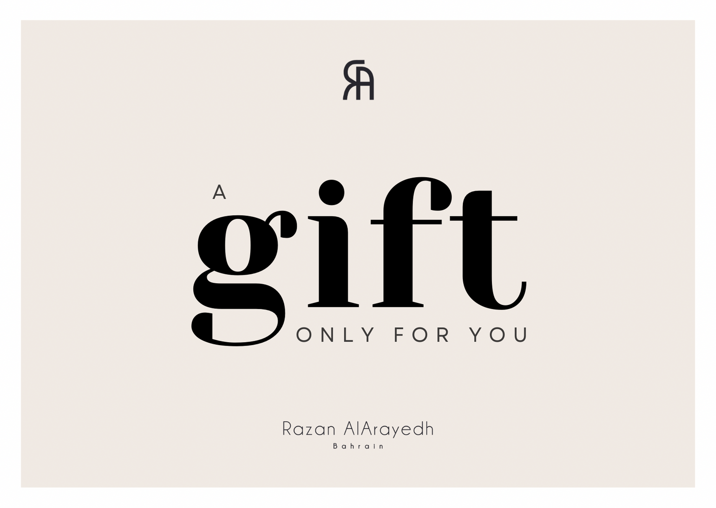 A gift for you